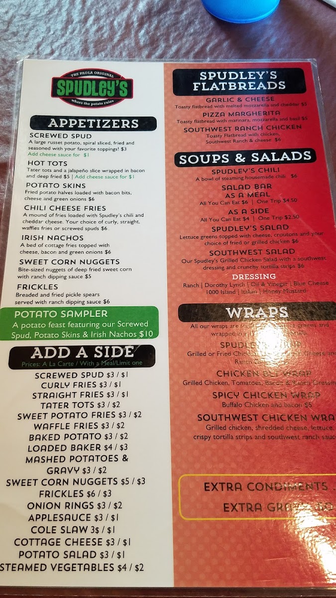 Menu Spudley's Family Restaurant-5